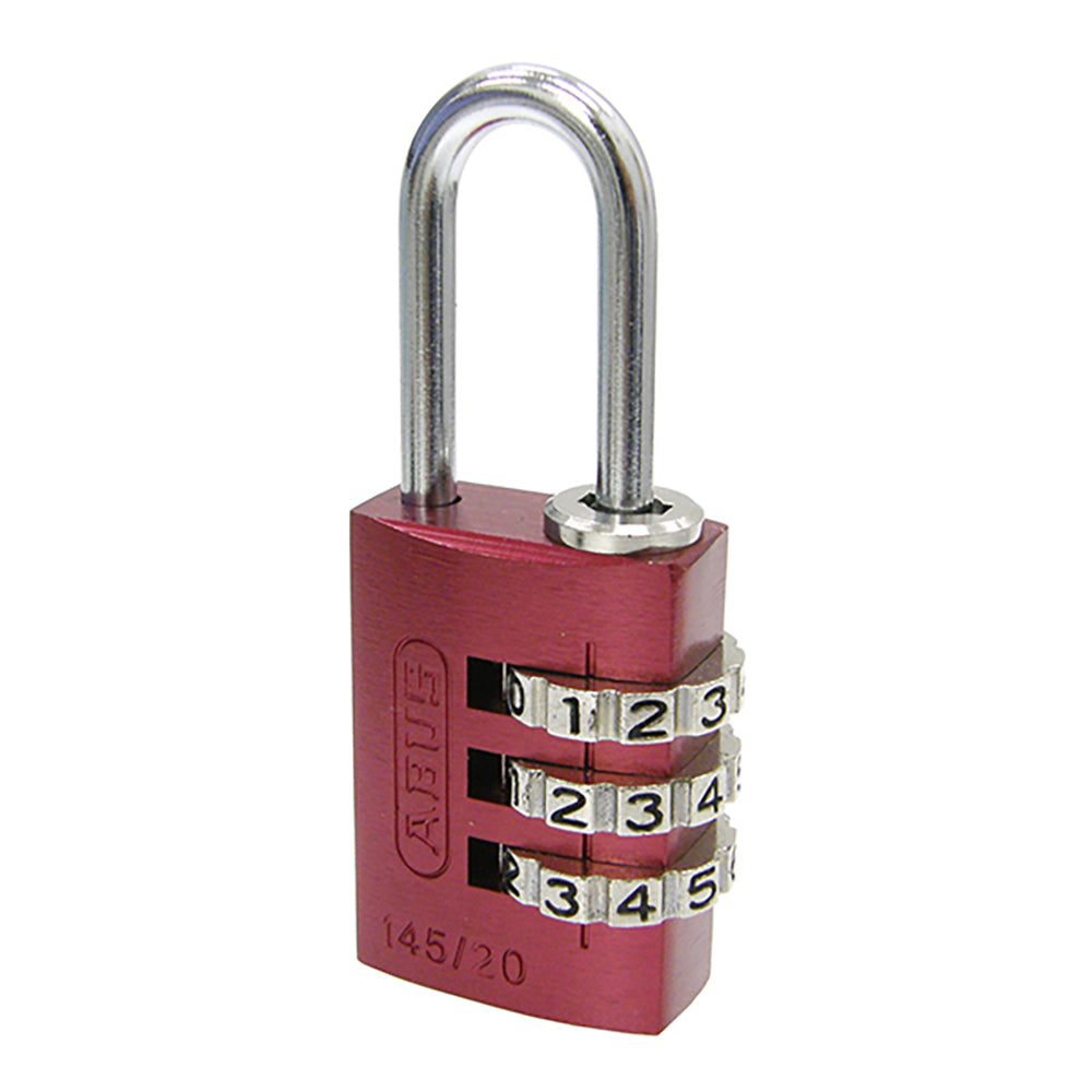 145 コンビネーション パドロック 145/20 RED (レッド:赤)_ABUS (アバス)